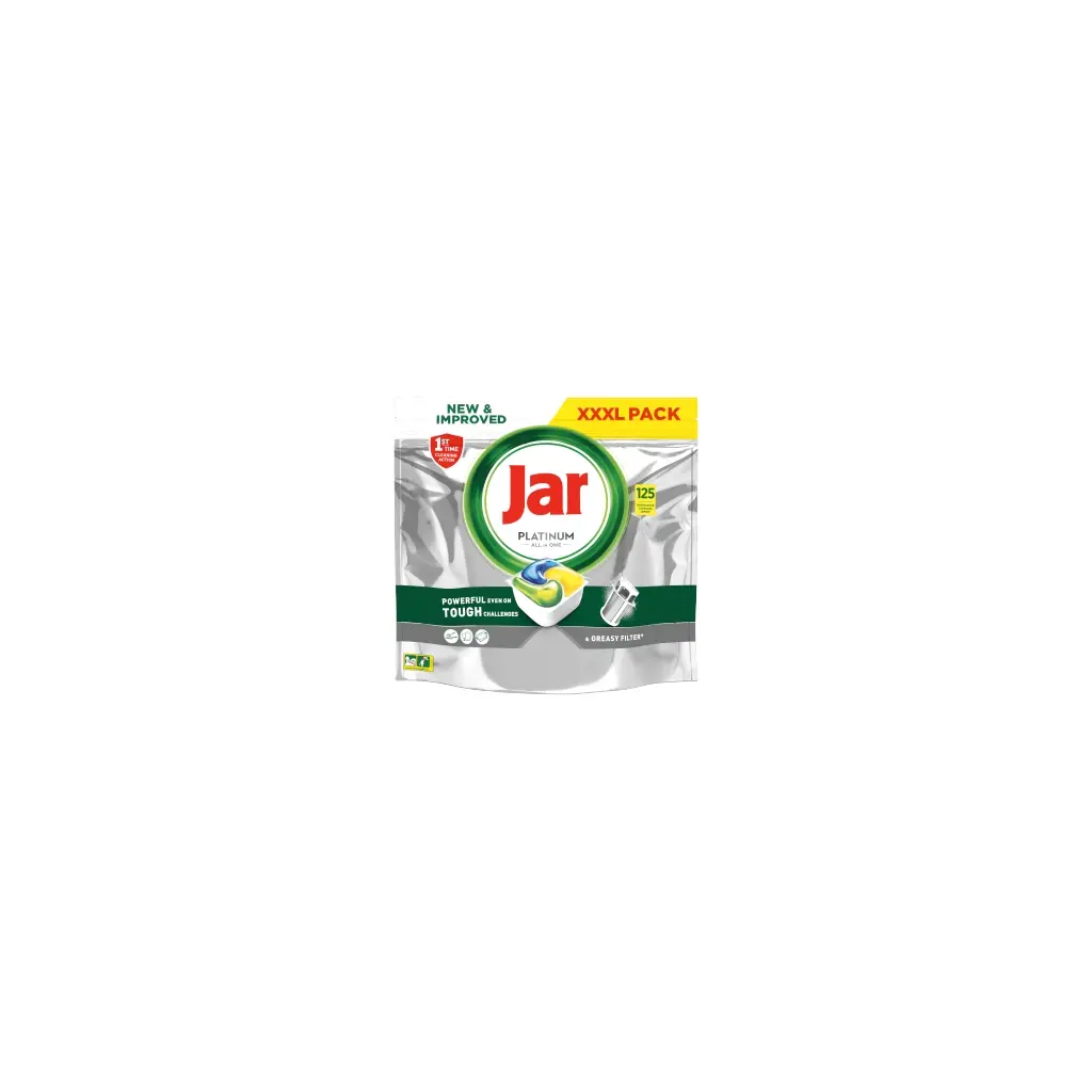 JAR tablety do umývačky riadu Platinum All in One Lemon 125ks jar